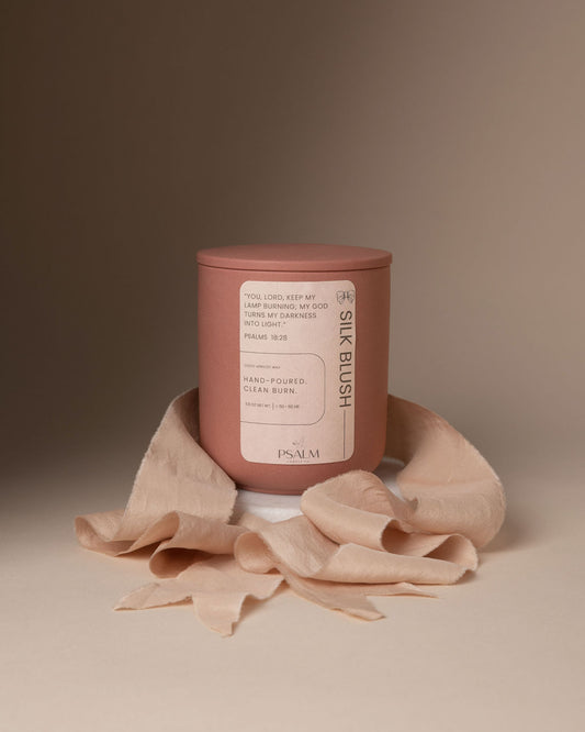 Silk Blush - 11.5 oz Coconut-Apricot Wax Candle